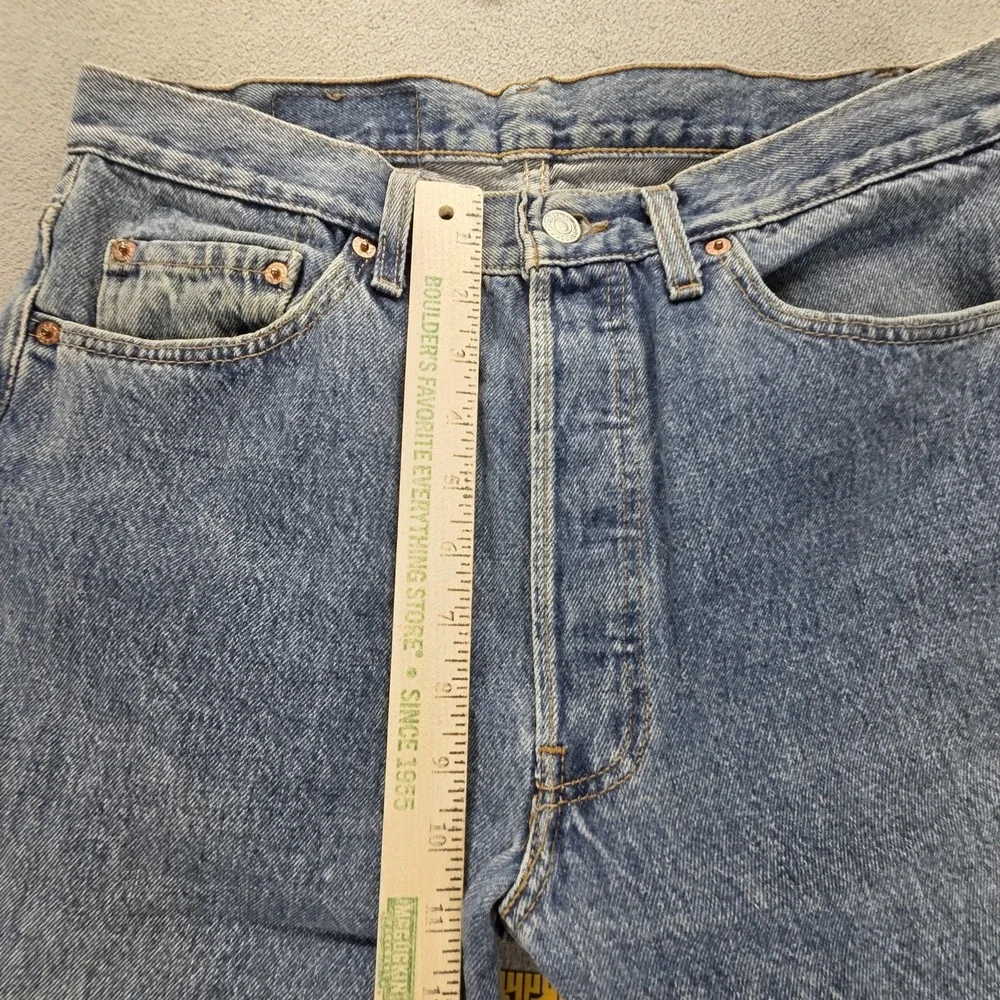VTG Levis 501‎ Jeans Mens Blue Made In USA Button Straight Modified Fits 29x29